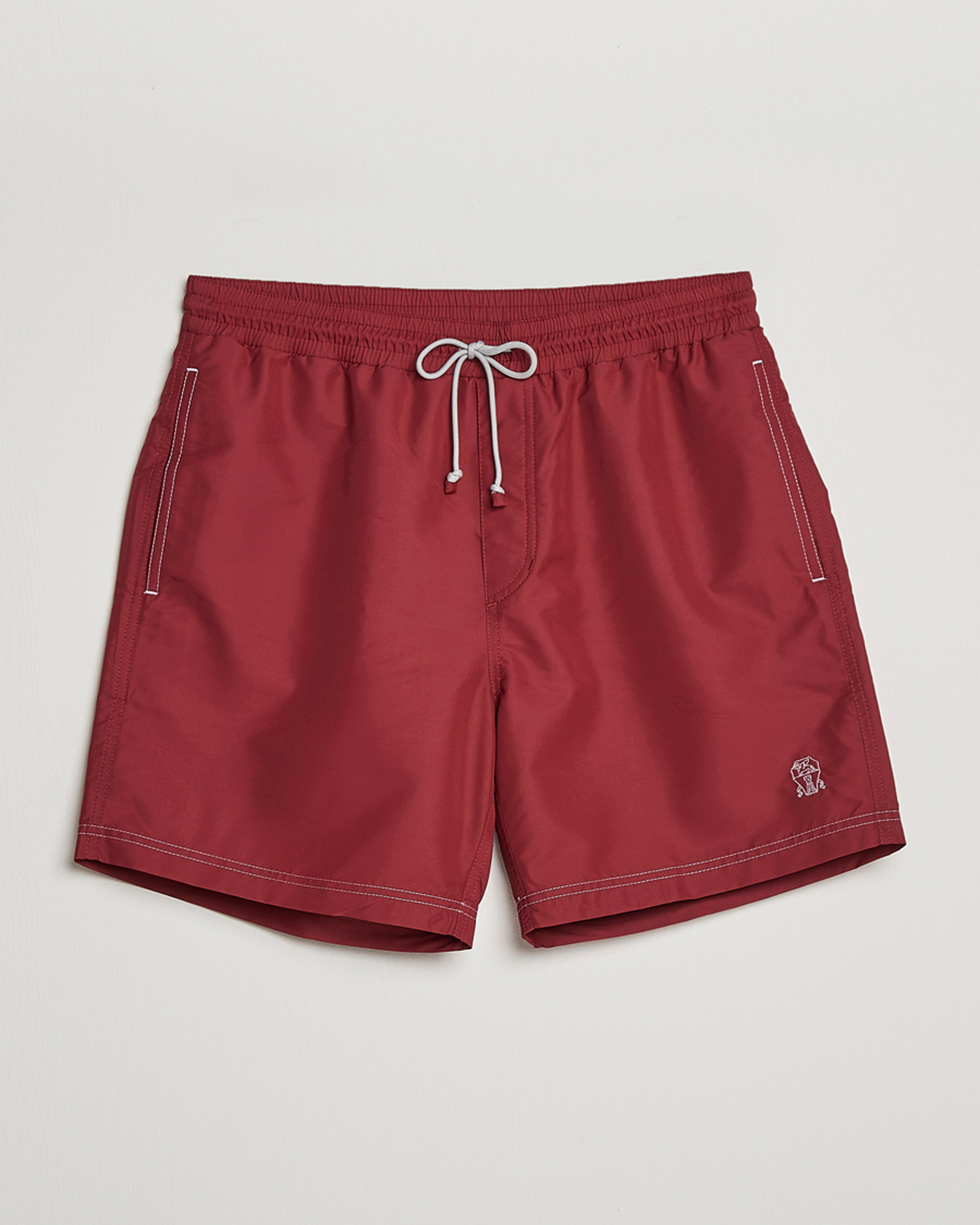 Herren | Badehosen | Brunello Cucinelli | Nylon Swim Trunks Burgundy