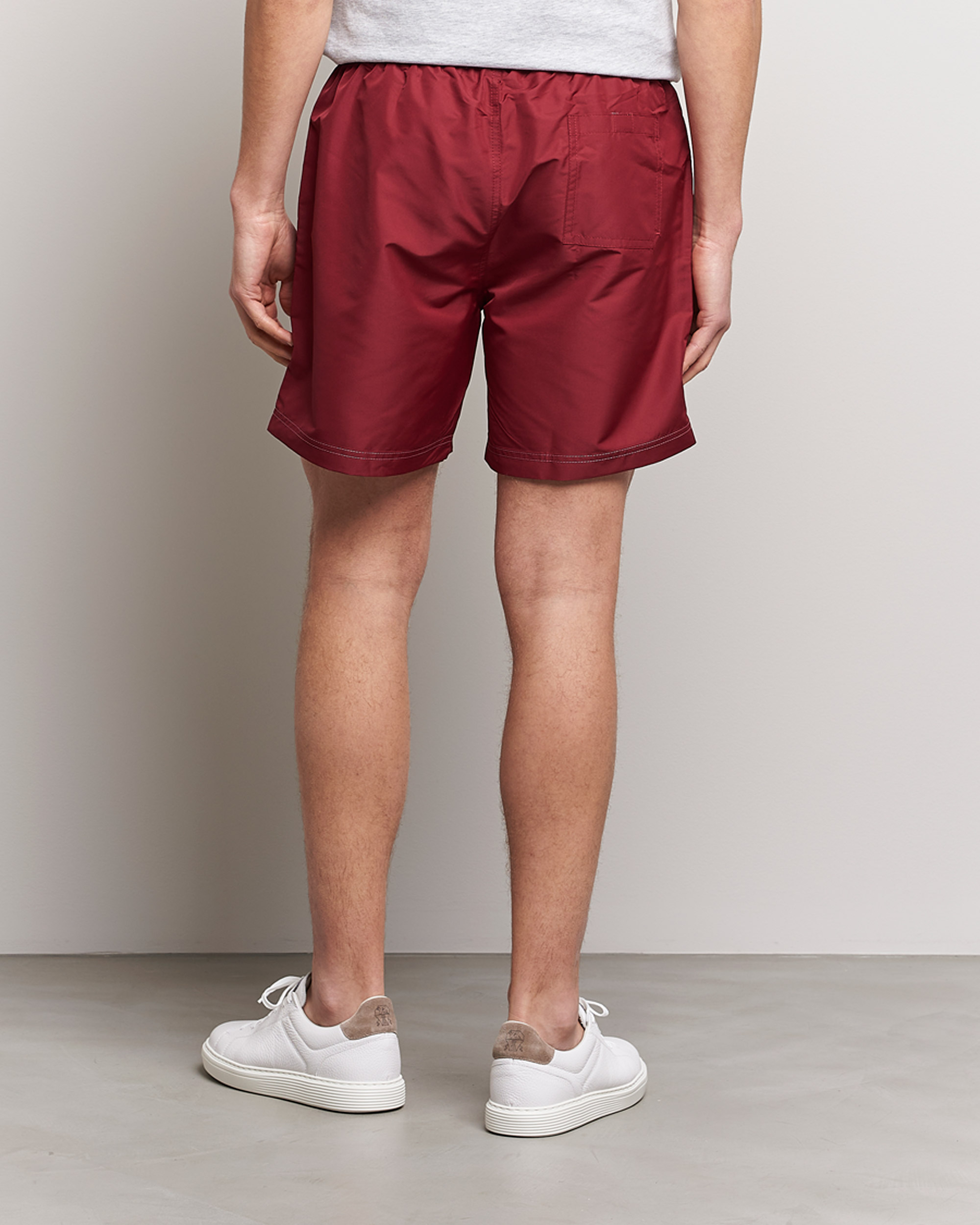 Herren | Badehosen | Brunello Cucinelli | Nylon Swim Trunks Burgundy