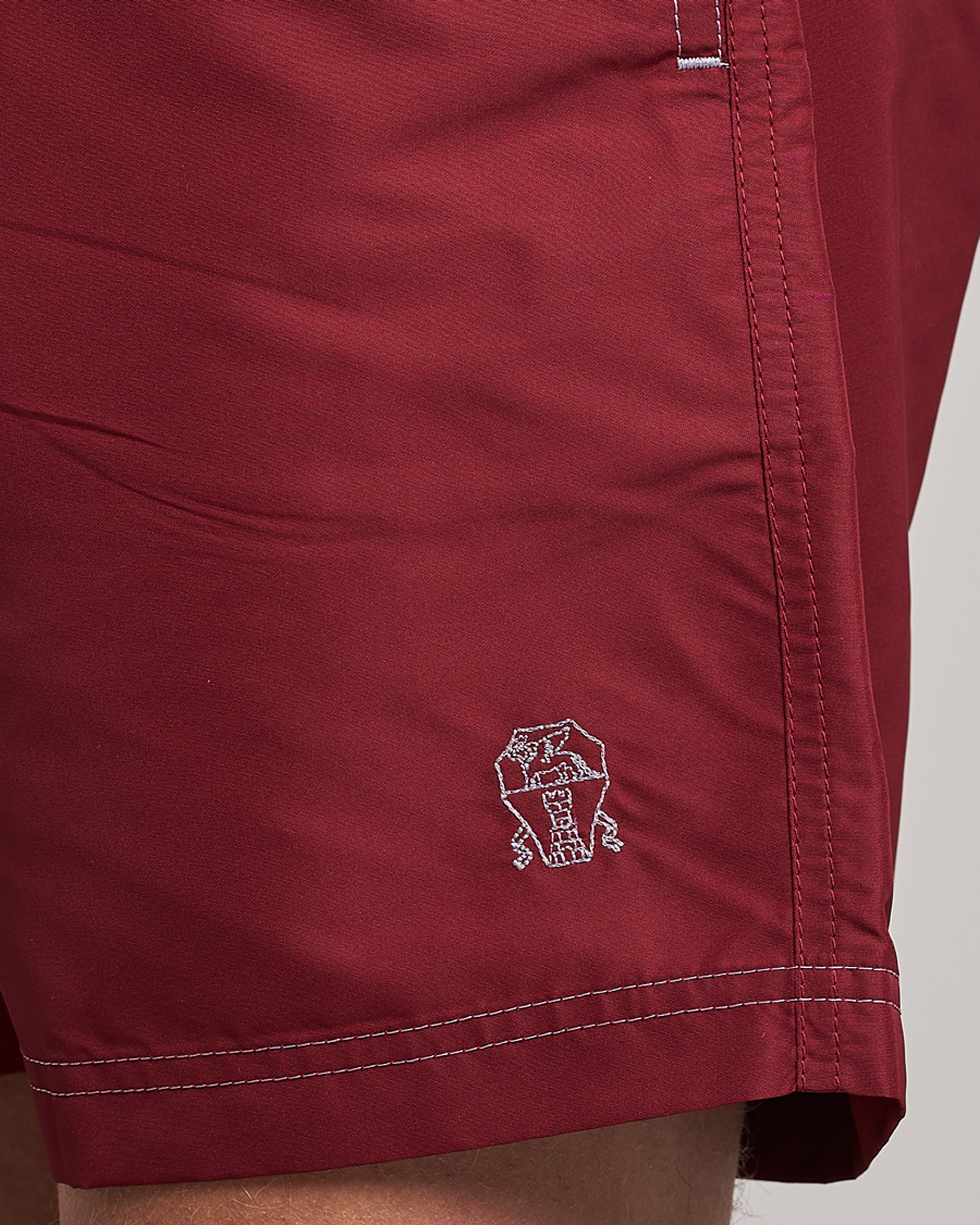 Herren | Badehosen | Brunello Cucinelli | Nylon Swim Trunks Burgundy