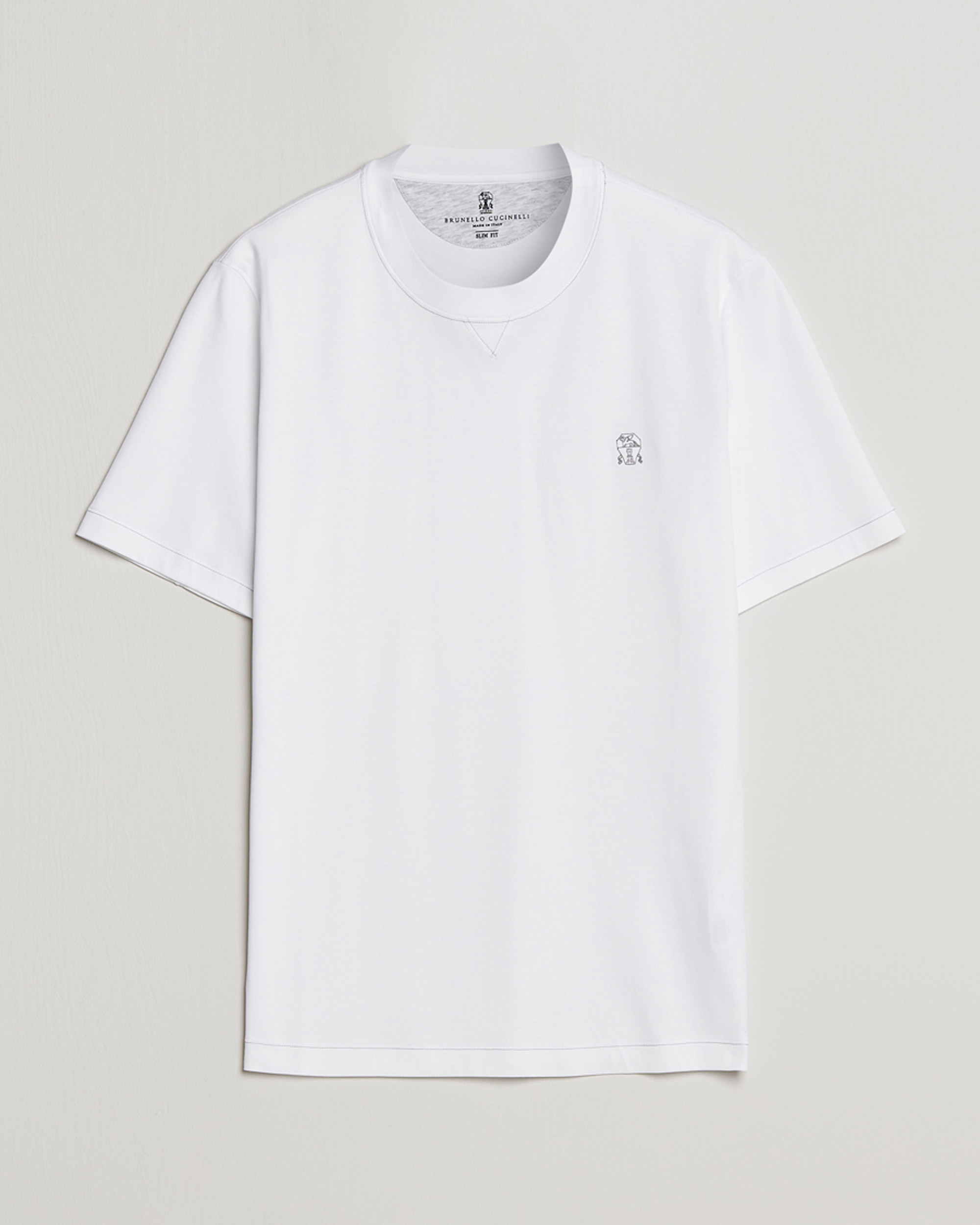 Herren | T-Shirts | Brunello Cucinelli | Short Sleeve Logo T-shirt White