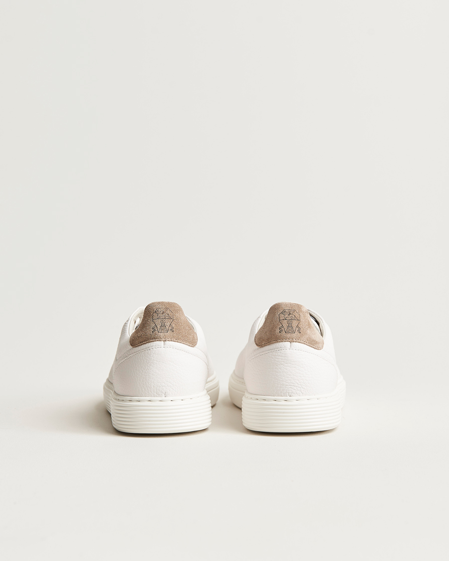 Herren | Brunello Cucinelli Classic Sneakers White Grain Calf | Brunello Cucinelli | Classic Sneakers White Grain Calf