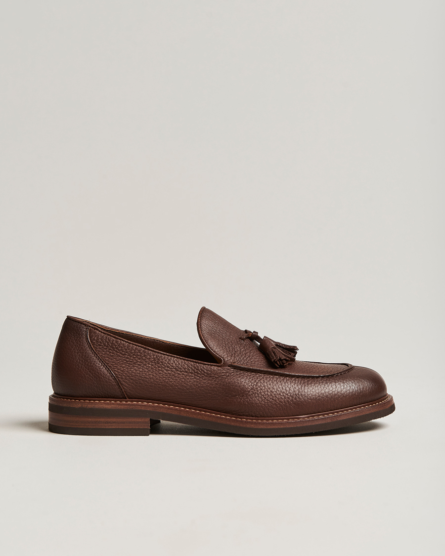 Herren | Brunello Cucinelli Deerskin Tassel Loafer Tobacco | Brunello Cucinelli | Deerskin Tassel Loafer Tobacco