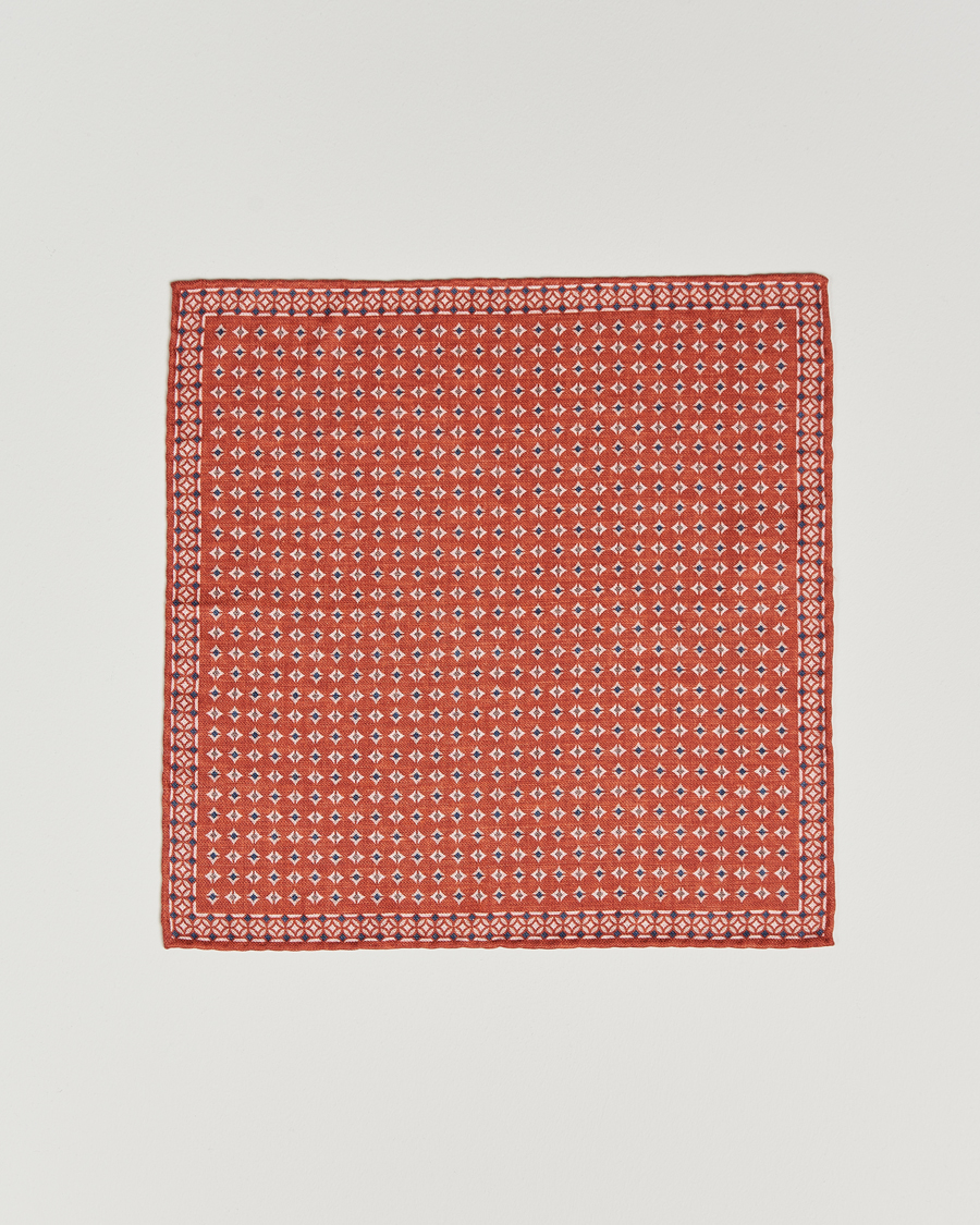 Herren | Brunello Cucinelli Silk Pocket Square Orange | Brunello Cucinelli | Silk Pocket Square Orange