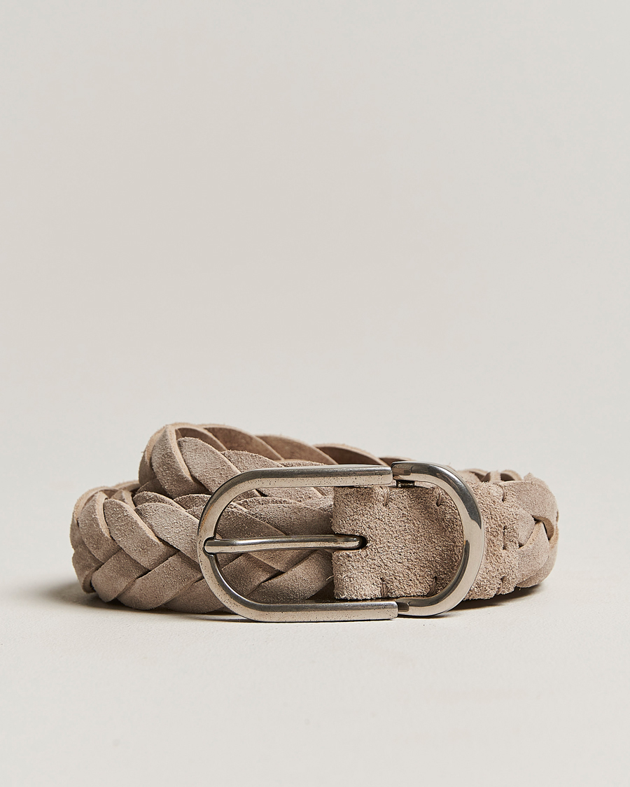 Herren | Brunello Cucinelli Braided Suede Belt Desert Suede | Brunello Cucinelli | Braided Suede Belt Desert Suede
