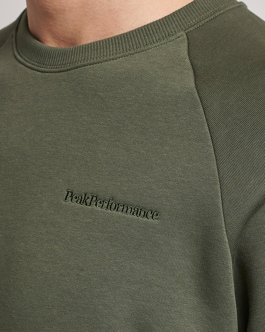 Herren | Pullover | Peak Performance | Original Small Logo Crew Neck Sweatshirt Pine Needle
