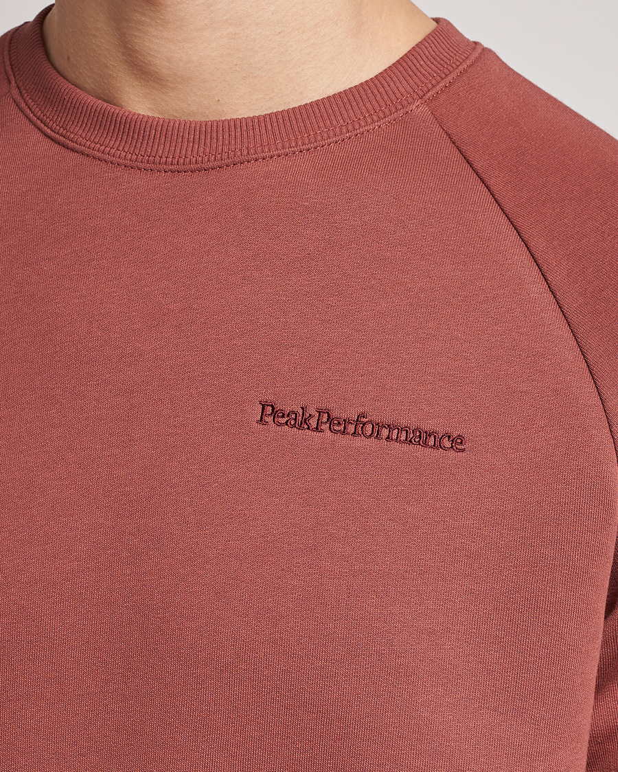 Herren | Pullover | Peak Performance | Original Small Logo Crew Neck Sweatshirt Classic Clay