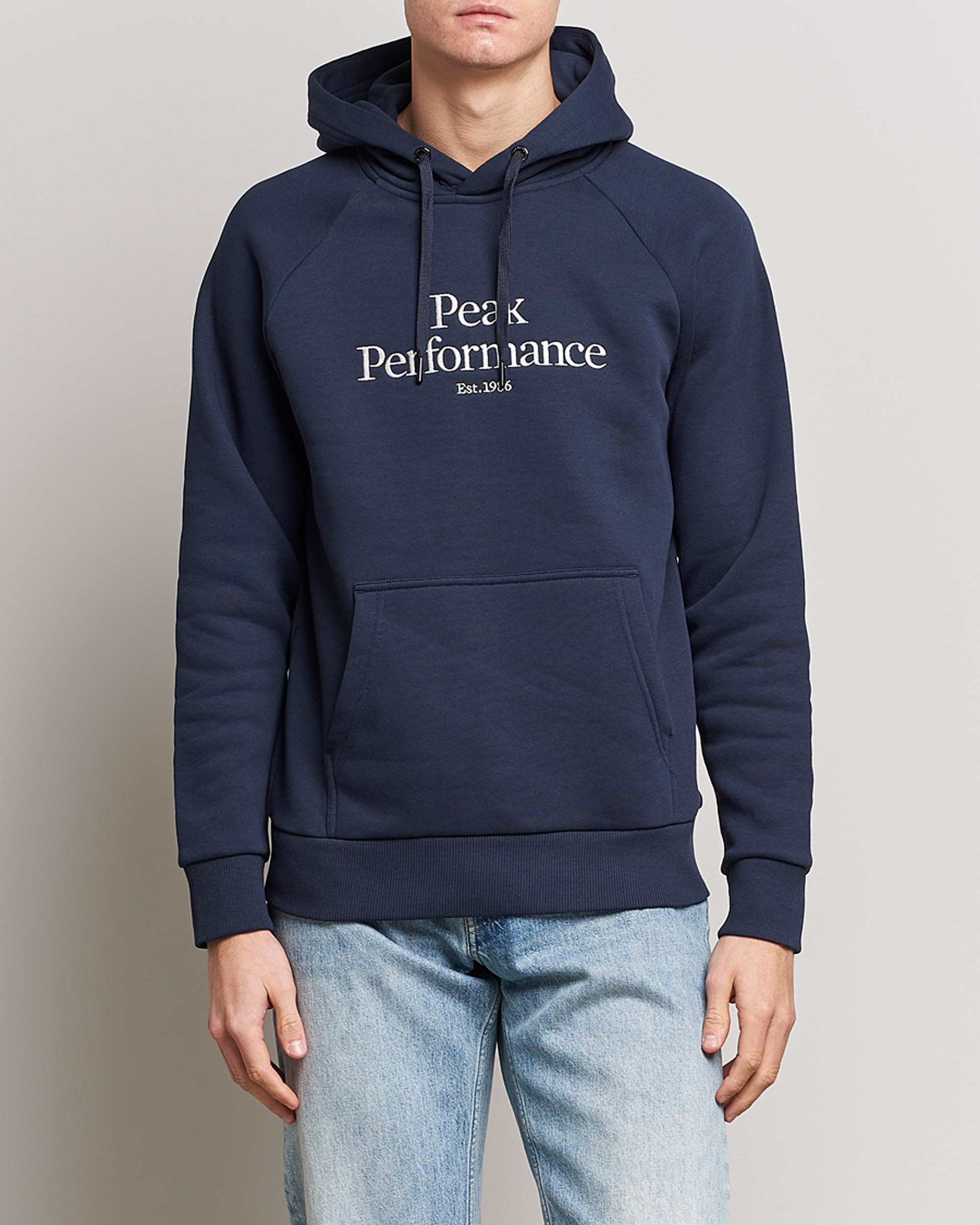 Herren | Pullover | Peak Performance | Original Logo Hoodie Blue Shadow