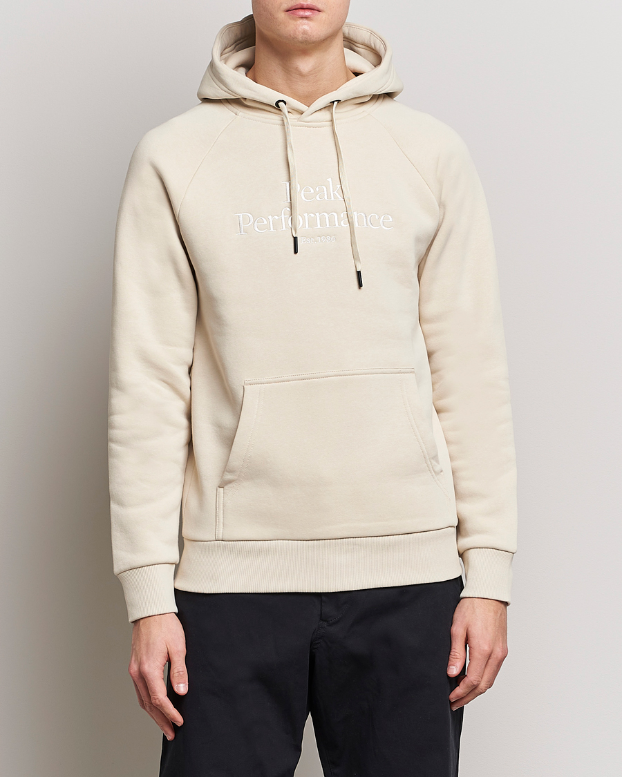 Herren | Pullover | Peak Performance | Original Logo Hoodie Sand Fog