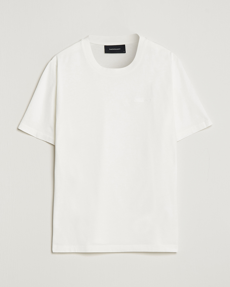 Herren | T-Shirts | Peak Performance | Original Logo Crew Neck T-Shirt Off White