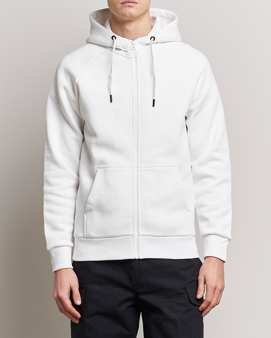 Herren | Pullover | Peak Performance | Original Small Logo Full Zip Off White