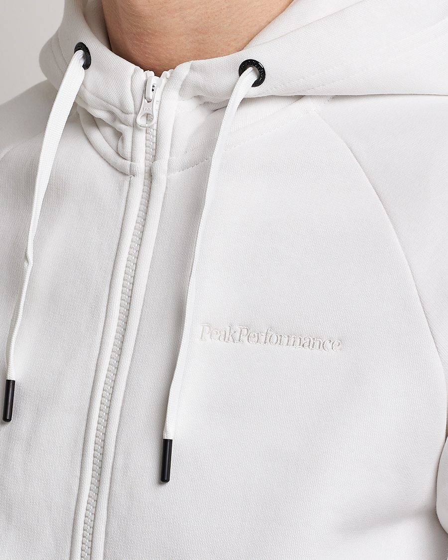 Herren | Pullover | Peak Performance | Original Small Logo Full Zip Off White