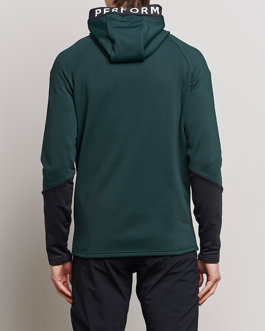 Herren | Pullover | Peak Performance | Rider Zip Hood Fleece Scarab Green/Black