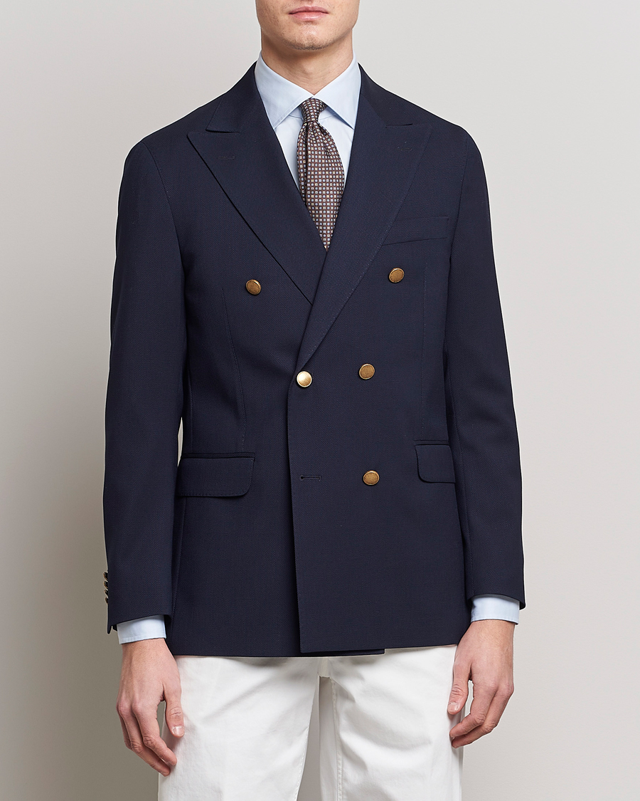 Herren | Sakkos | Oscar Jacobson | Farris Double Breasted Club Blazer Navy