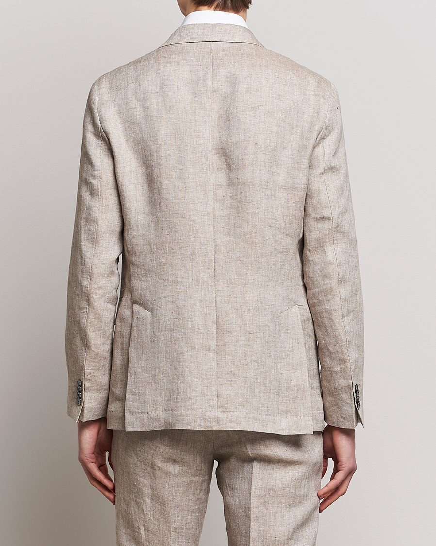 Herren | Sakkos | Oscar Jacobson | Ferry Soft Linen Blazer Beige