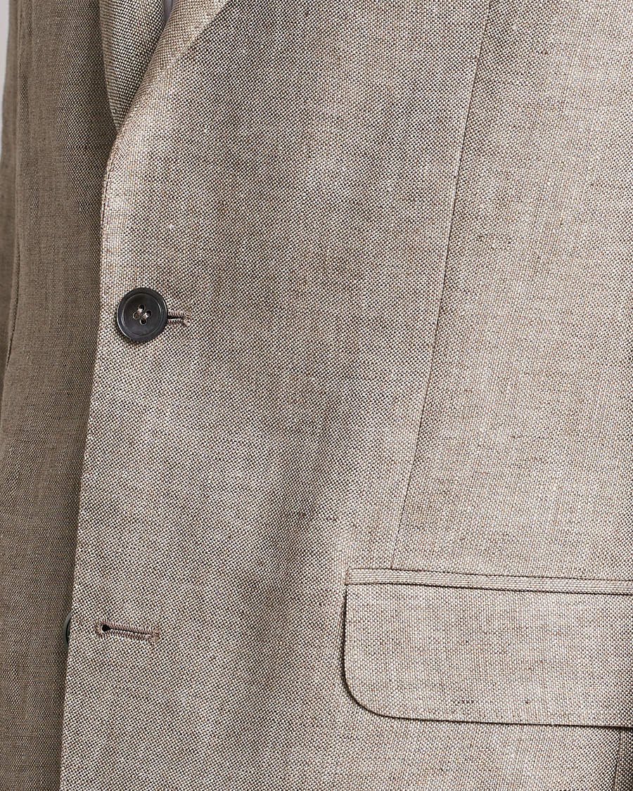 Herren | Sakkos | Oscar Jacobson | Ferry Soft Linen Blazer Beige