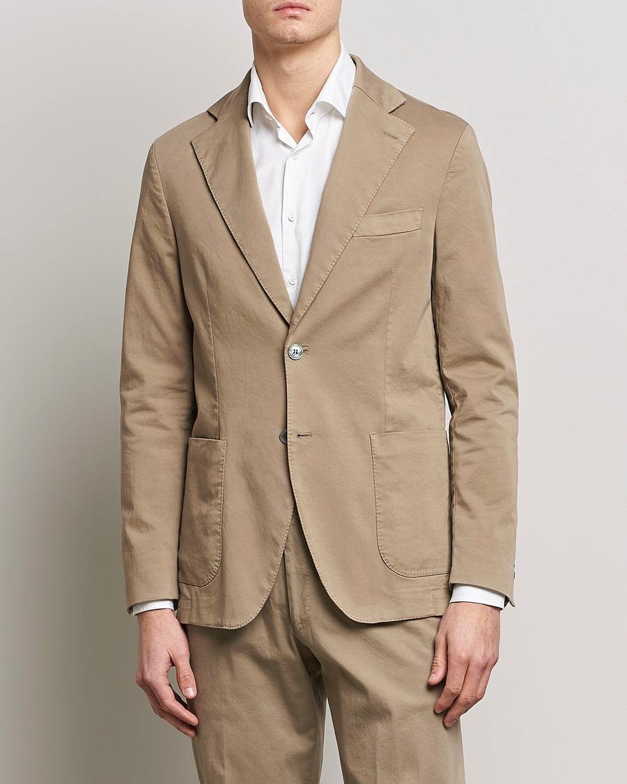 Herren | Sakkos | Oscar Jacobson | Egel Cotton Blazer Beige