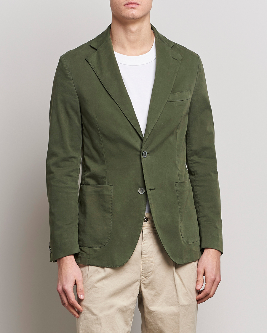 Herren | Sakkos | Oscar Jacobson | Egel Cotton Blazer Green