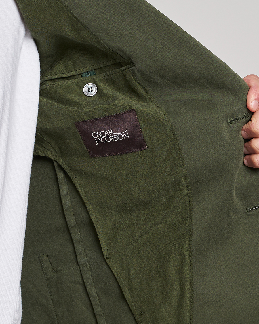 Herren | Sakkos | Oscar Jacobson | Egel Cotton Blazer Green