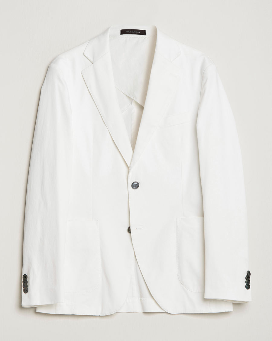 Herren | Sakkos | Oscar Jacobson | Egel Cotton Blazer White