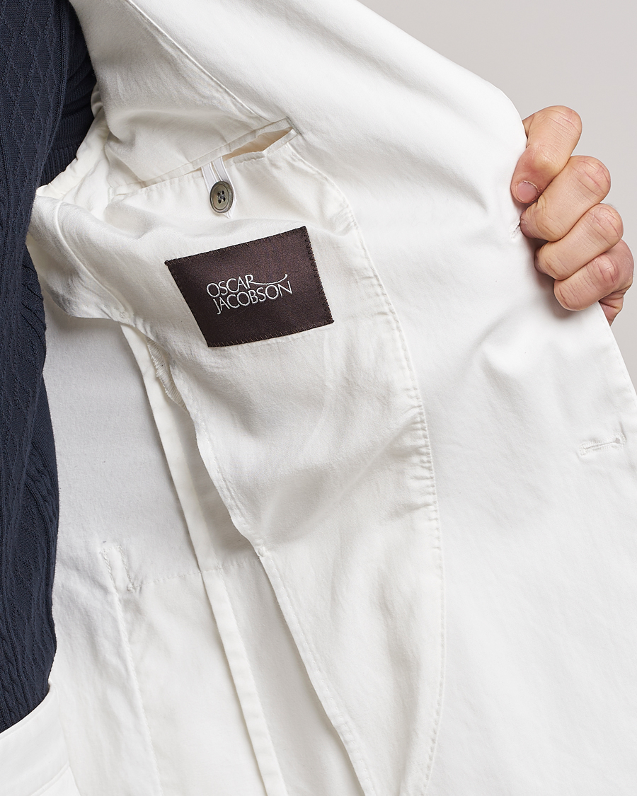 Herren | Sakkos | Oscar Jacobson | Egel Cotton Blazer White