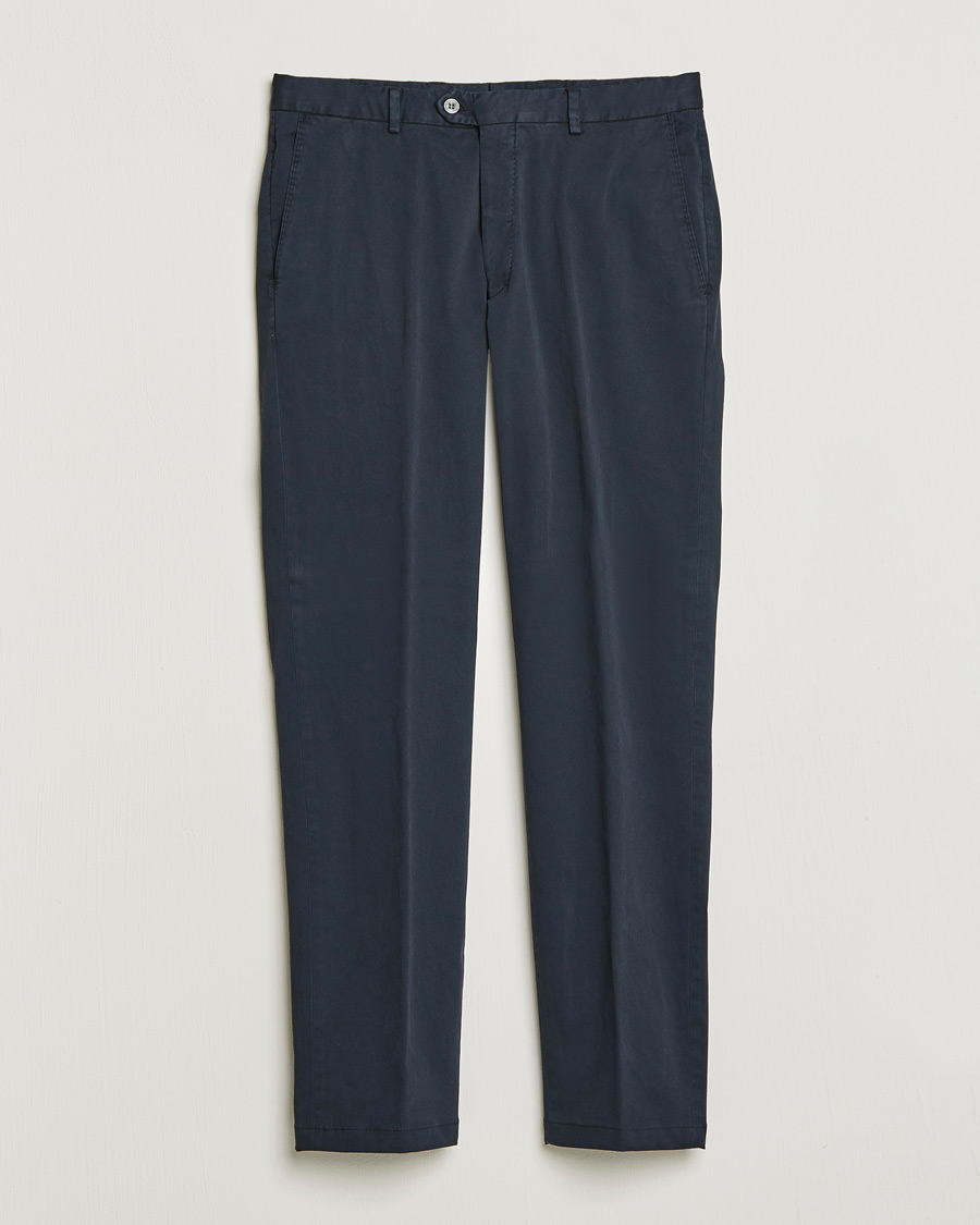 Herren | Hosen | Oscar Jacobson | Denz Casual Cotton Trousers Navy