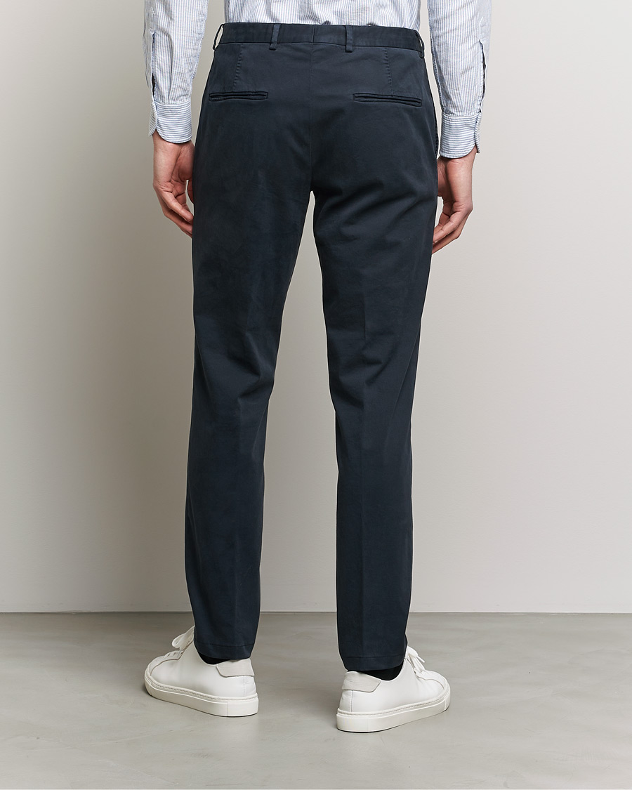 Herren | Hosen | Oscar Jacobson | Denz Casual Cotton Trousers Navy