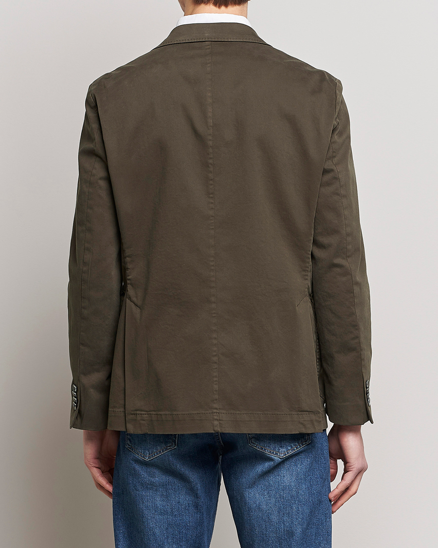 Herren | Sakkos | Oscar Jacobson | Friso Cotton Safari Blazer Dark Green