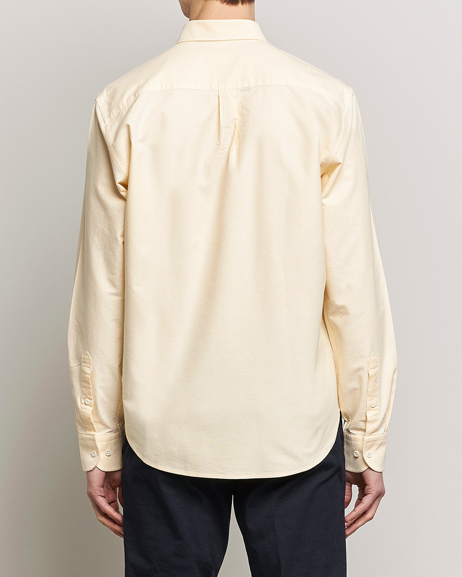 Herren | Hemden | Oscar Jacobson | Regular Fit Button Down Oxford Shirt Yellow