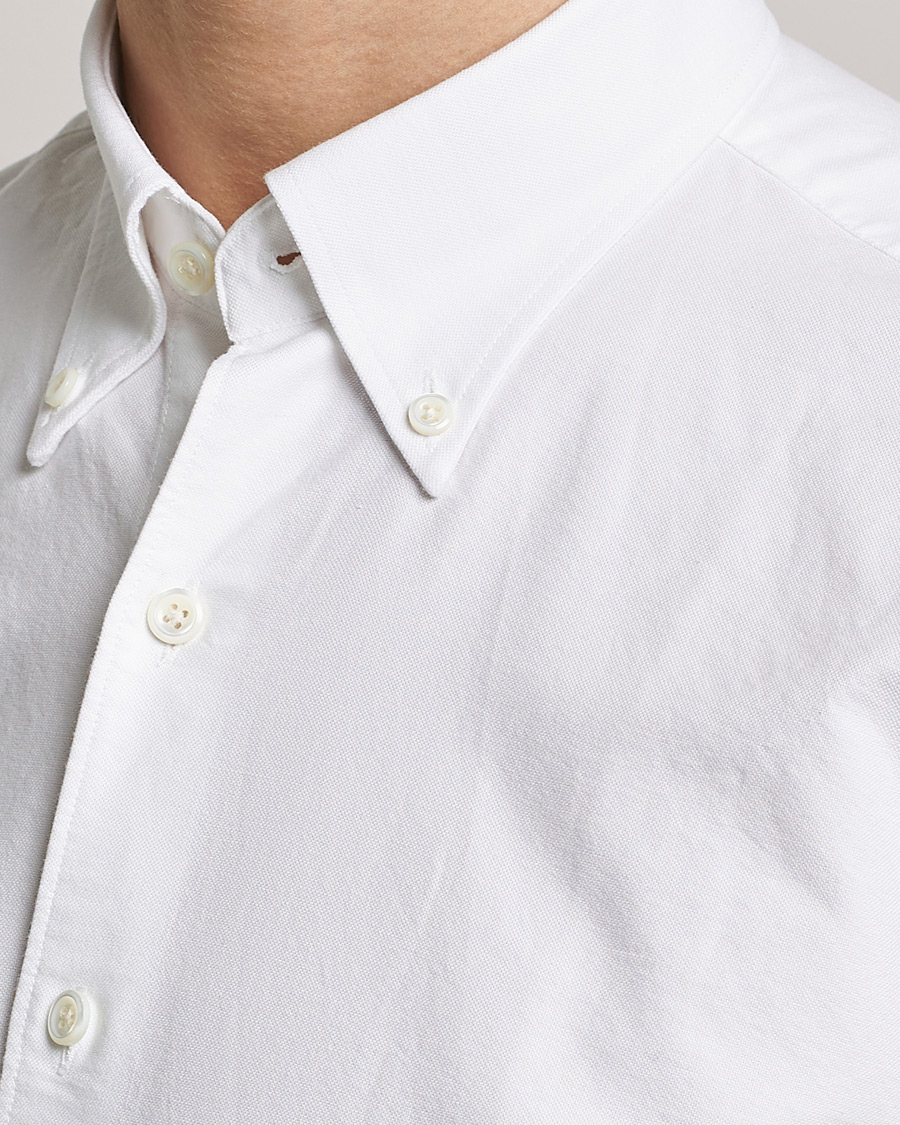 Herren | Hemden | Oscar Jacobson | Regular Fit Button Down Oxford Shirt White