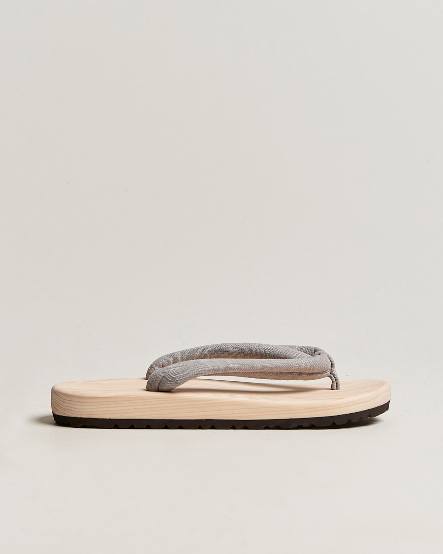 Herren | Beams Japan Wooden Geta Sandals Light Grey | Beams Japan | Wooden Geta Sandals Light Grey