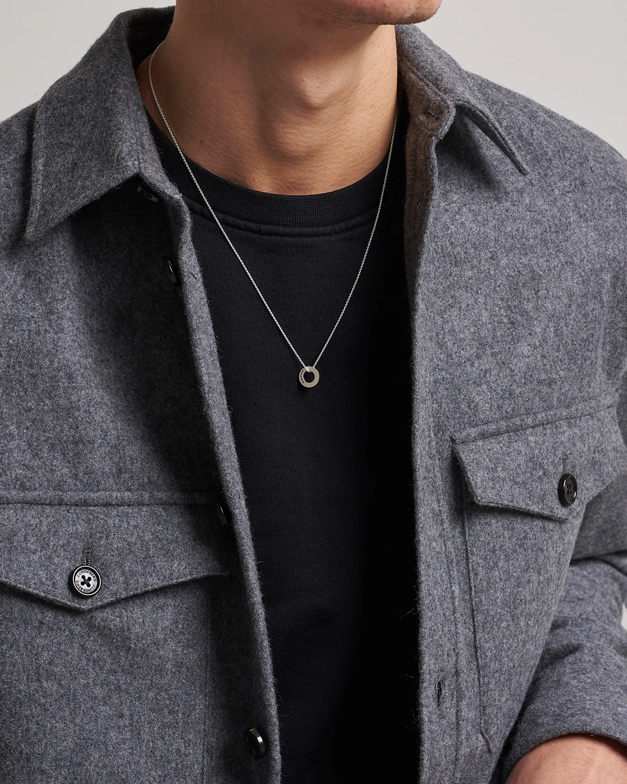 Men | Jewellery | LE GRAMME | Circle Necklace Le 1.1 Sterling Silver