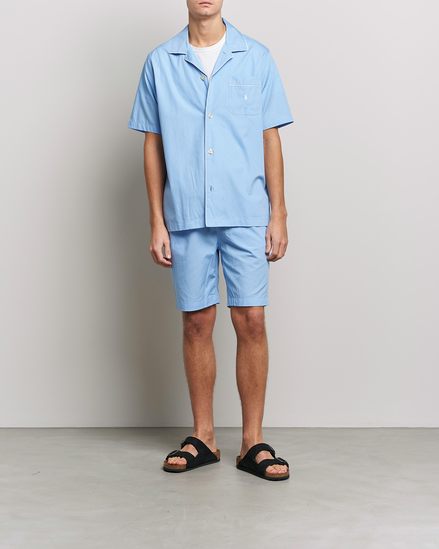 Herren | Schlafanzüge & Bademäntel | Polo Ralph Lauren | Cotton Short Pyajama Set Solid Austin Blue
