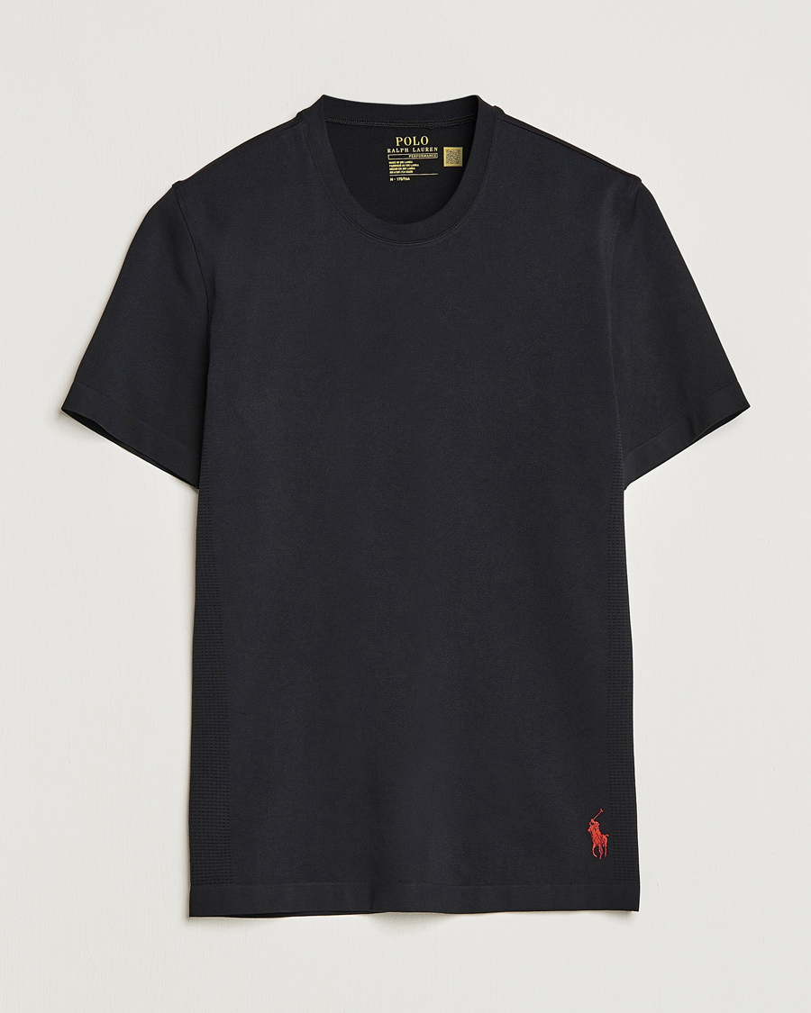 Herren | T-Shirts | Polo Ralph Lauren | Active Crew Neck Tee Polo Black