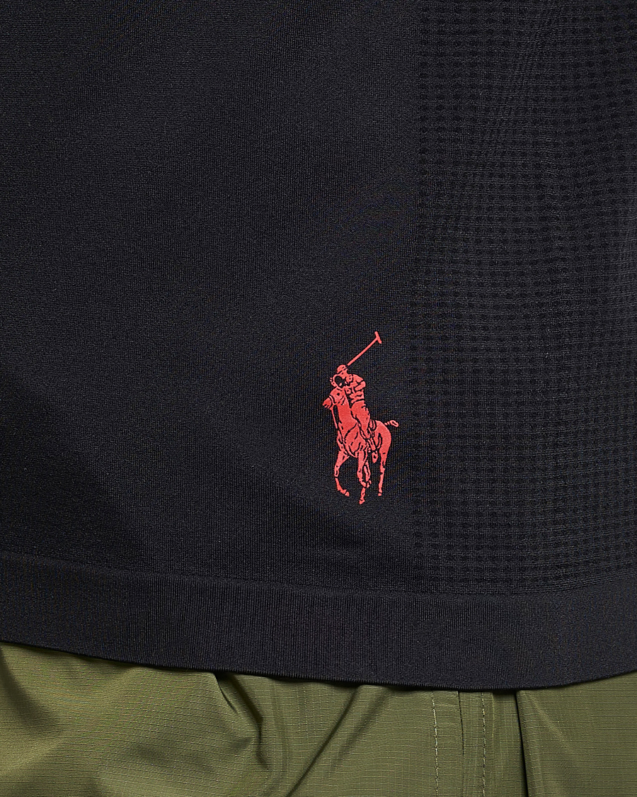 Herren | T-Shirts | Polo Ralph Lauren | Performance Seamless Long Sleeve Tee Polo Black