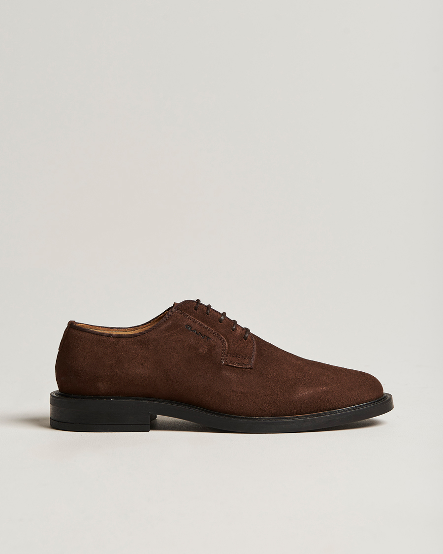Herren | GANT St Akron Suede Derby Dark Brown | GANT | St Akron Suede Derby Dark Brown