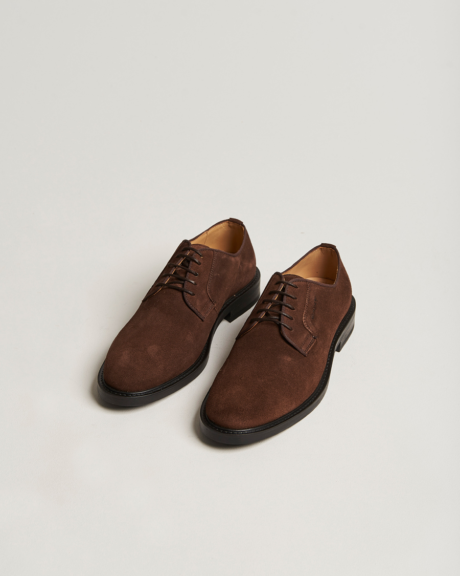 Herren | GANT St Akron Suede Derby Dark Brown | GANT | St Akron Suede Derby Dark Brown
