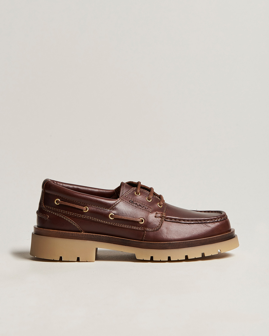 Herren | GANT Zeamee Leather Boat Shoe Cognac | GANT | Zeamee Leather Boat Shoe Cognac