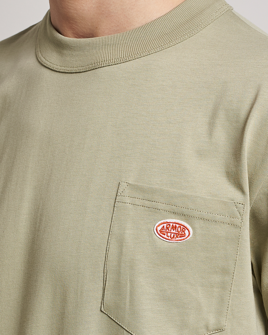 Herren | T-Shirts | Armor-lux | Callac Pocket T-Shirt Argile