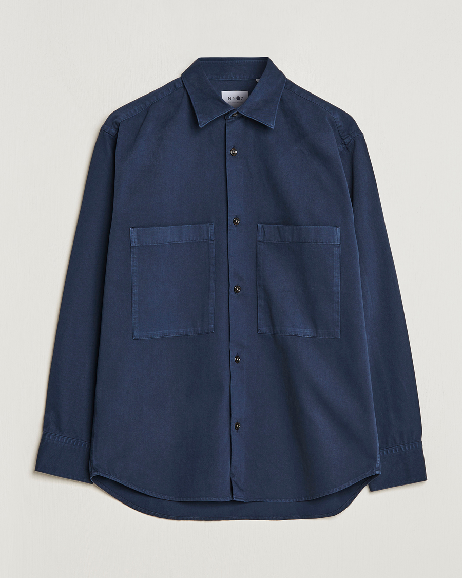Herren | Hemden | NN07 | Freddy Pocket Overshirt Navy Blue