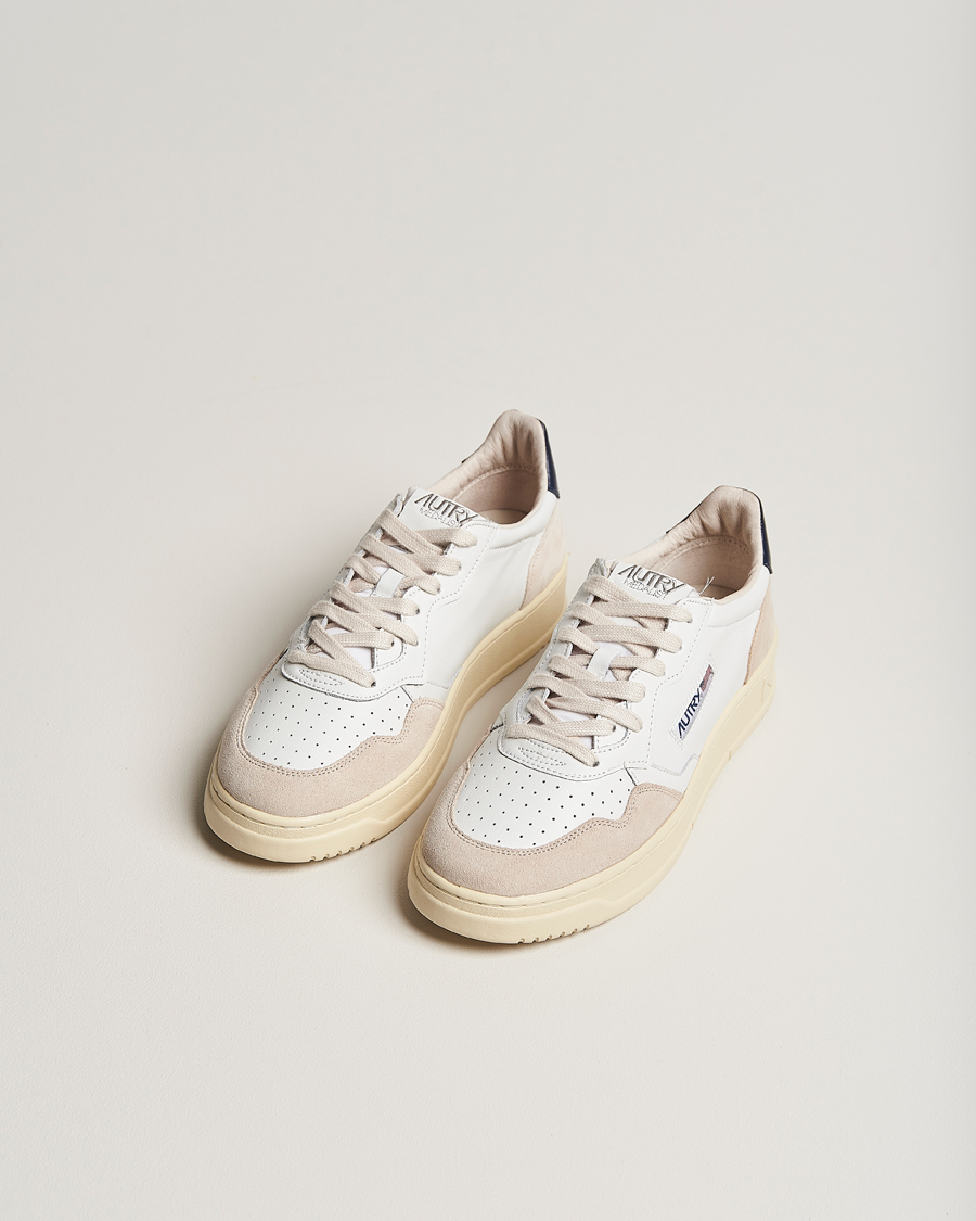 Herren | Autry | Autry | Medalist Low Leather/Suede Sneaker White/Blue