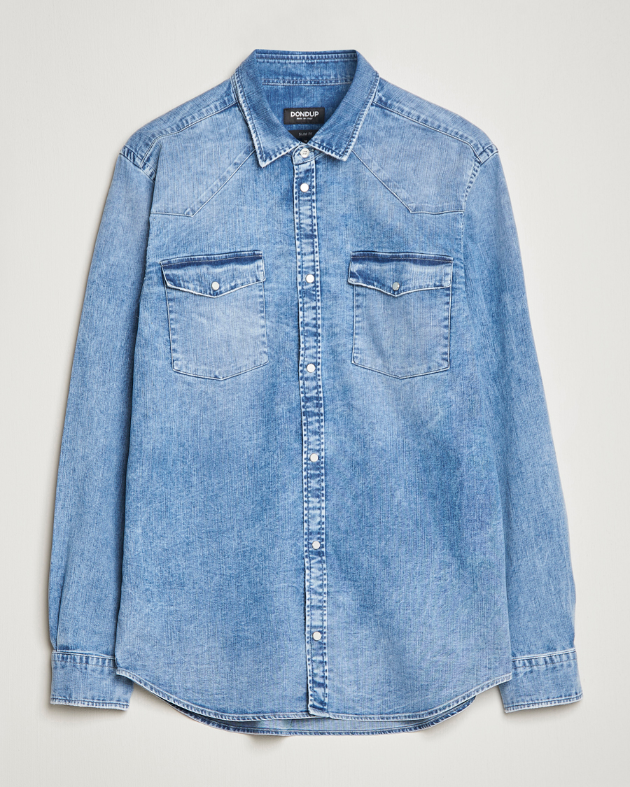 Herren | Hemden | Dondup | Denim Shirt Light Blue