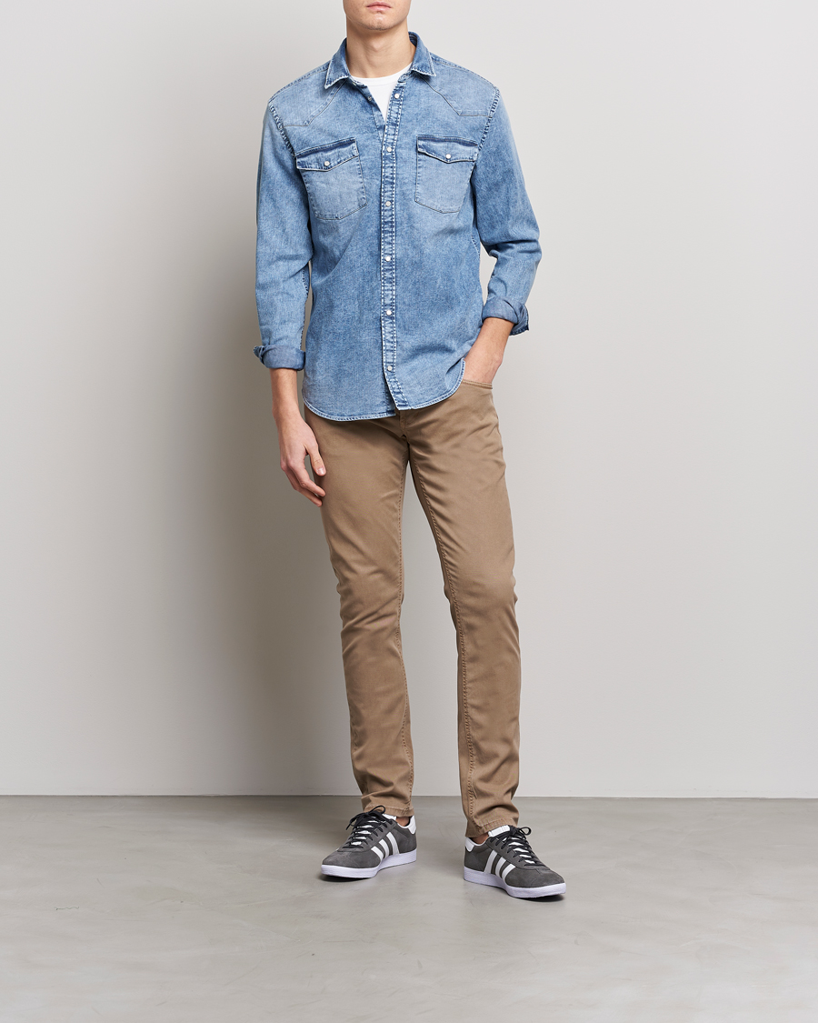 Herren | Hemden | Dondup | Denim Shirt Light Blue