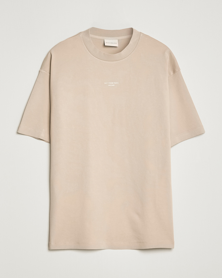 Herren | T-Shirts | Drôle de Monsieur | Classic NFPM T-Shirt Beige