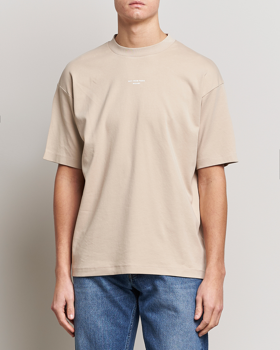 Herren | T-Shirts | Drôle de Monsieur | Classic NFPM T-Shirt Beige