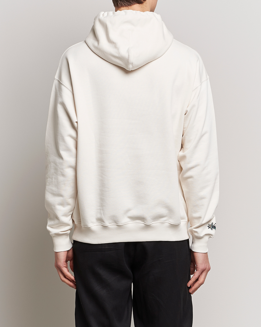 Herren | Pullover | Drôle de Monsieur | Fleur Embroidered Hoodie Off White