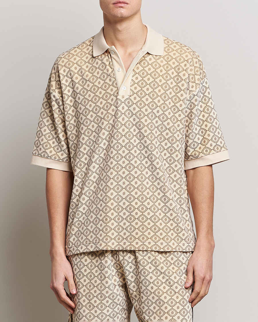 Herren | Poloshirts | Drôle de Monsieur | Monogram Terry Polo Off White