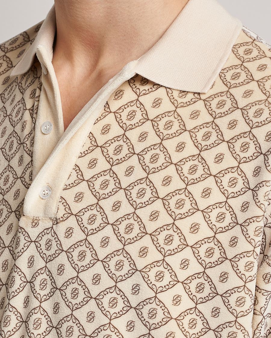 Herren | Poloshirts | Drôle de Monsieur | Monogram Terry Polo Off White