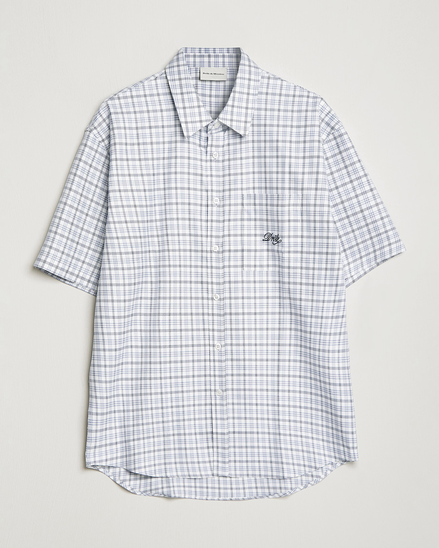 Herren | Hemden | Drôle de Monsieur | Short Sleeve Signature Shirt Blue Check
