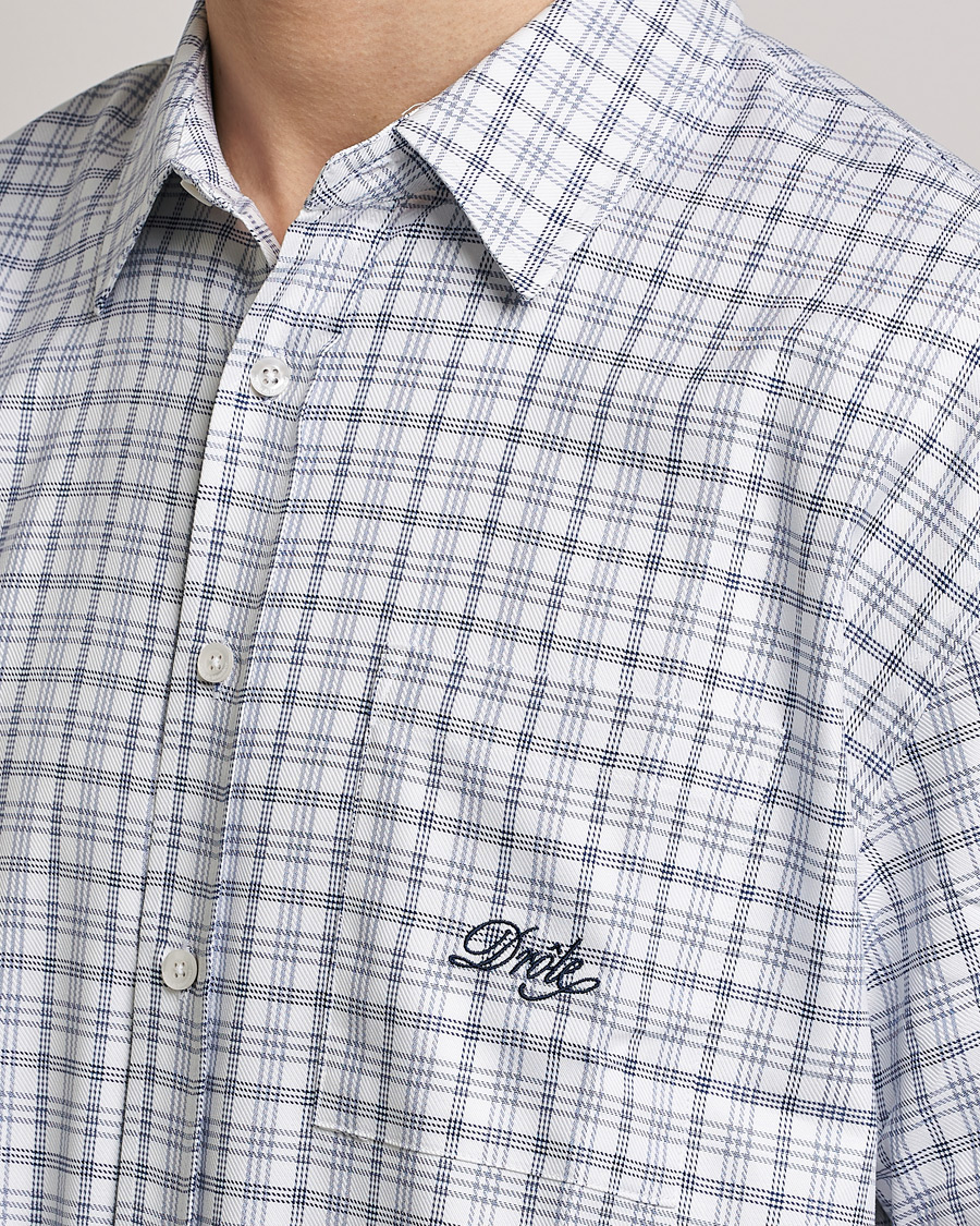 Herren | Hemden | Drôle de Monsieur | Short Sleeve Signature Shirt Blue Check