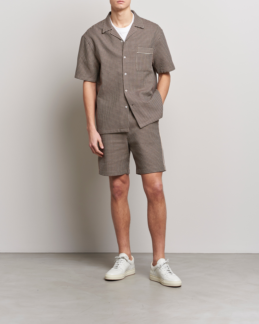 Herren | Hemden | Drôle de Monsieur | Jacquard Bowling Shirt Brown